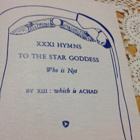 Frater Achad Poems, Hymns to the Star Goddess Who is Not - Picture 2 of 5